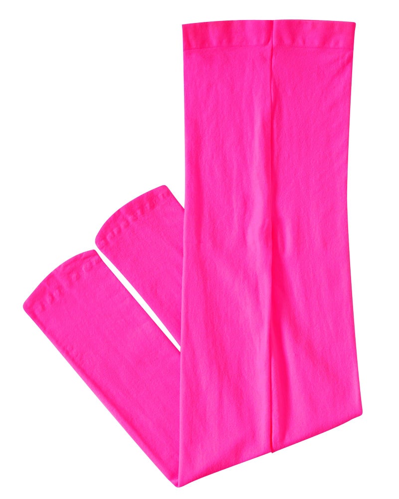 CHUNG Girls Light Weight High Stretchy Footed Legging Lights Students Ballet Bottom, Hot Pink, 8-11Y - Image 2